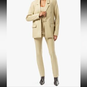 WeWoreWhat Beige Leather Pants